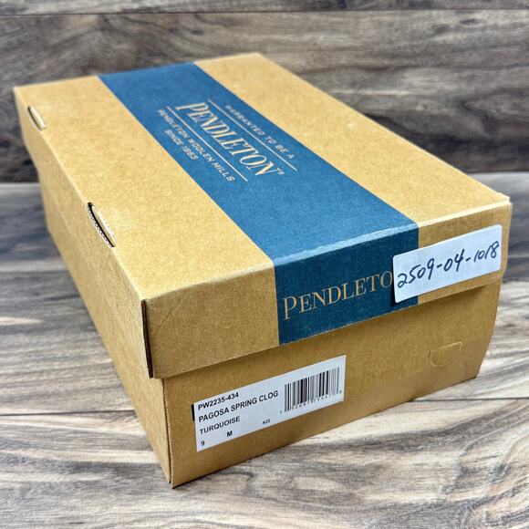 NIB Pendleton Pagosa Spring 9M Garden Rain Clogs Waterproof Turquoise - Picture 12 of 12